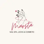 Red and Black Simple Nail Art Studio Logo - 1 (1)